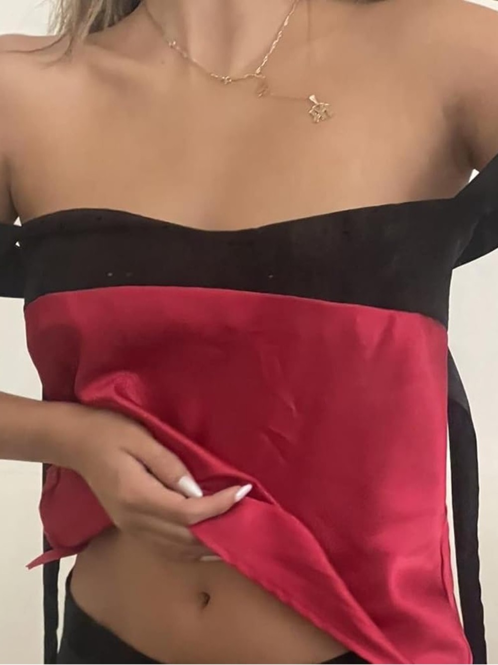 Satin top